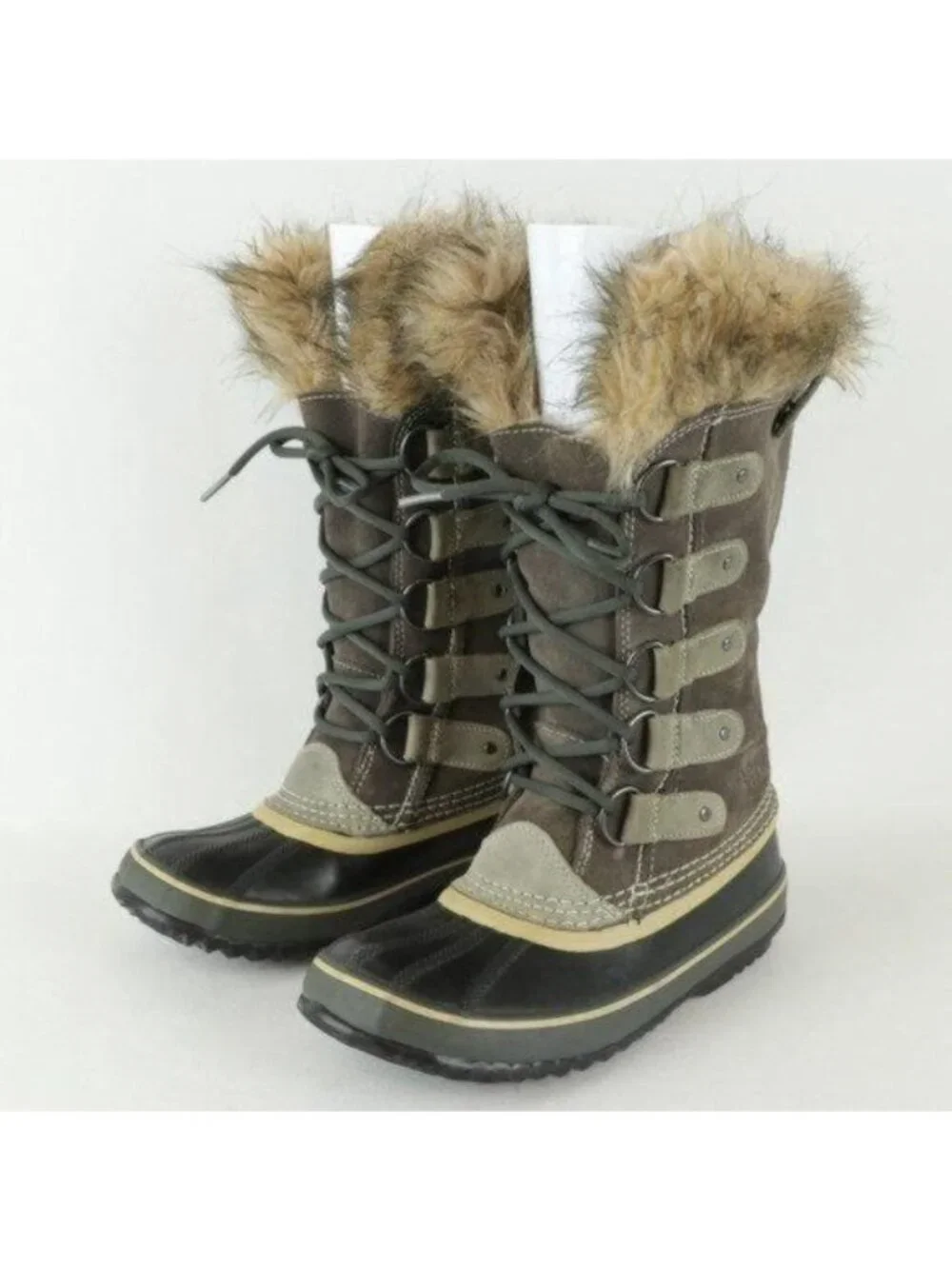 Sorel Joan of Arctic Women's Size 6 Brown Black Waterproof Insulate Winter Boots